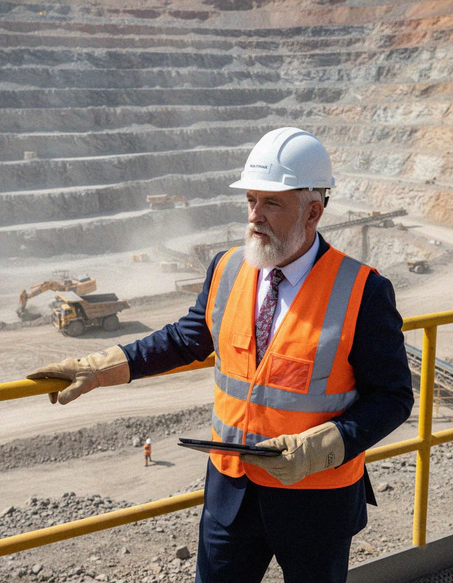 Steve Devi Mack at a mining site.